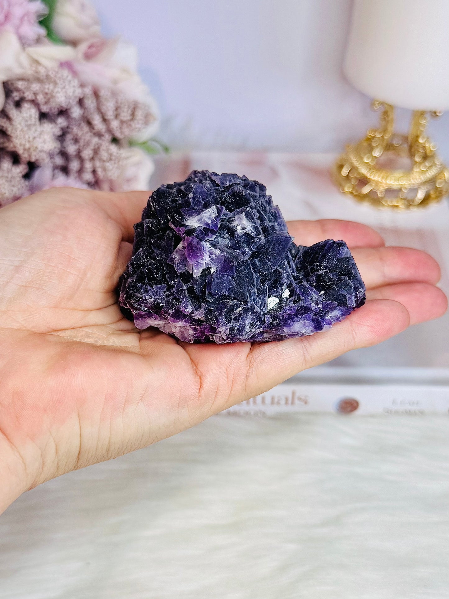 Incredible High Grade Deep Purple Natural Fluorite Specimen 7cm