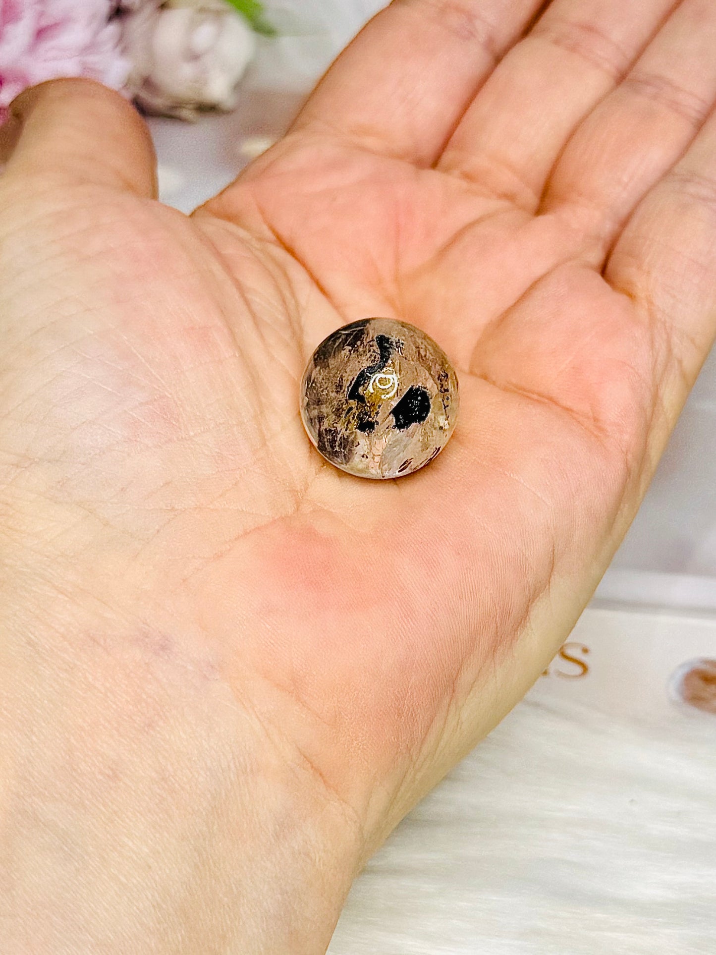 ✨ SALE ✨ Rare Mini Herkimer Diamond Sphere on Stand