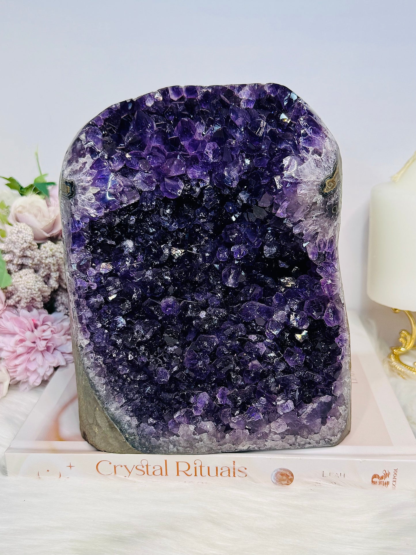 High Grade Huge Amethyst Base Cut Cluster From Brazil 18cm 4.24KG