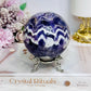 Large Chevron | Dream Amethyst Sphere on Stand 580g