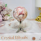 Flower Carnelian Sphere on Stand 118g