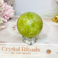 Green Jade Sphere On Stand 236g