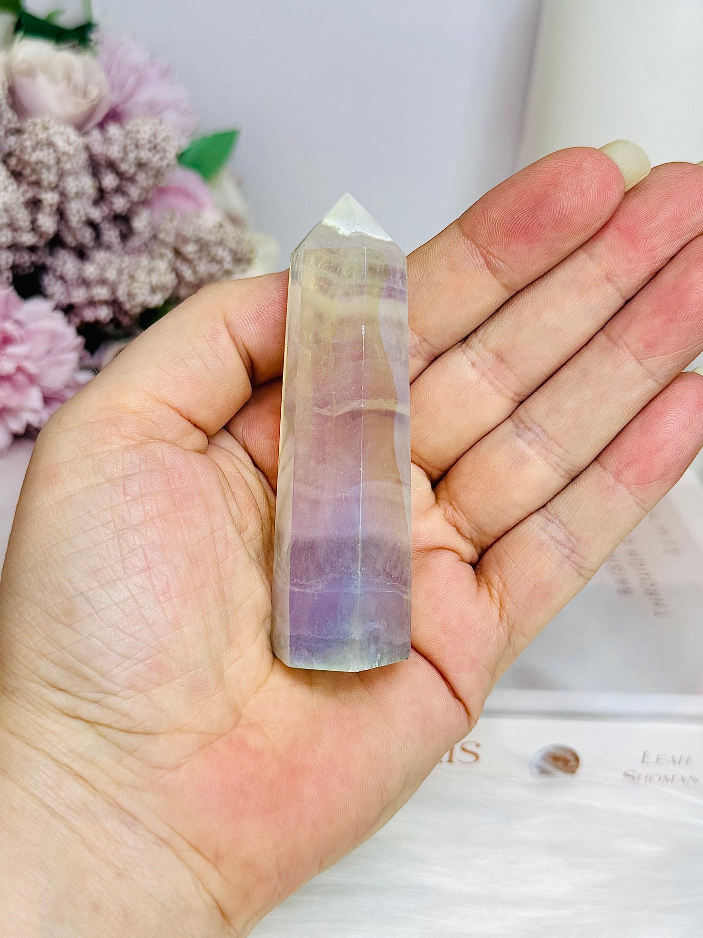 Angel Aura Pastel Fluorite Tower 8cm