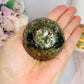 Druzy Pyrite Sphere on Stand 382g