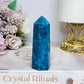 Blue Apatite Tower 8cm