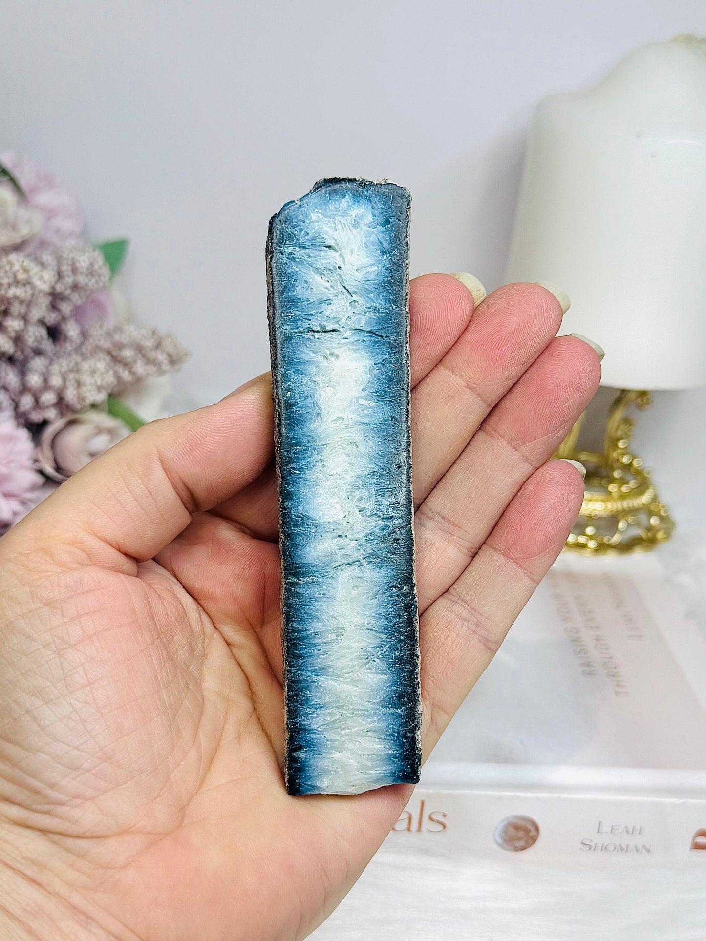 Blue Slag Glass 11.5cm
