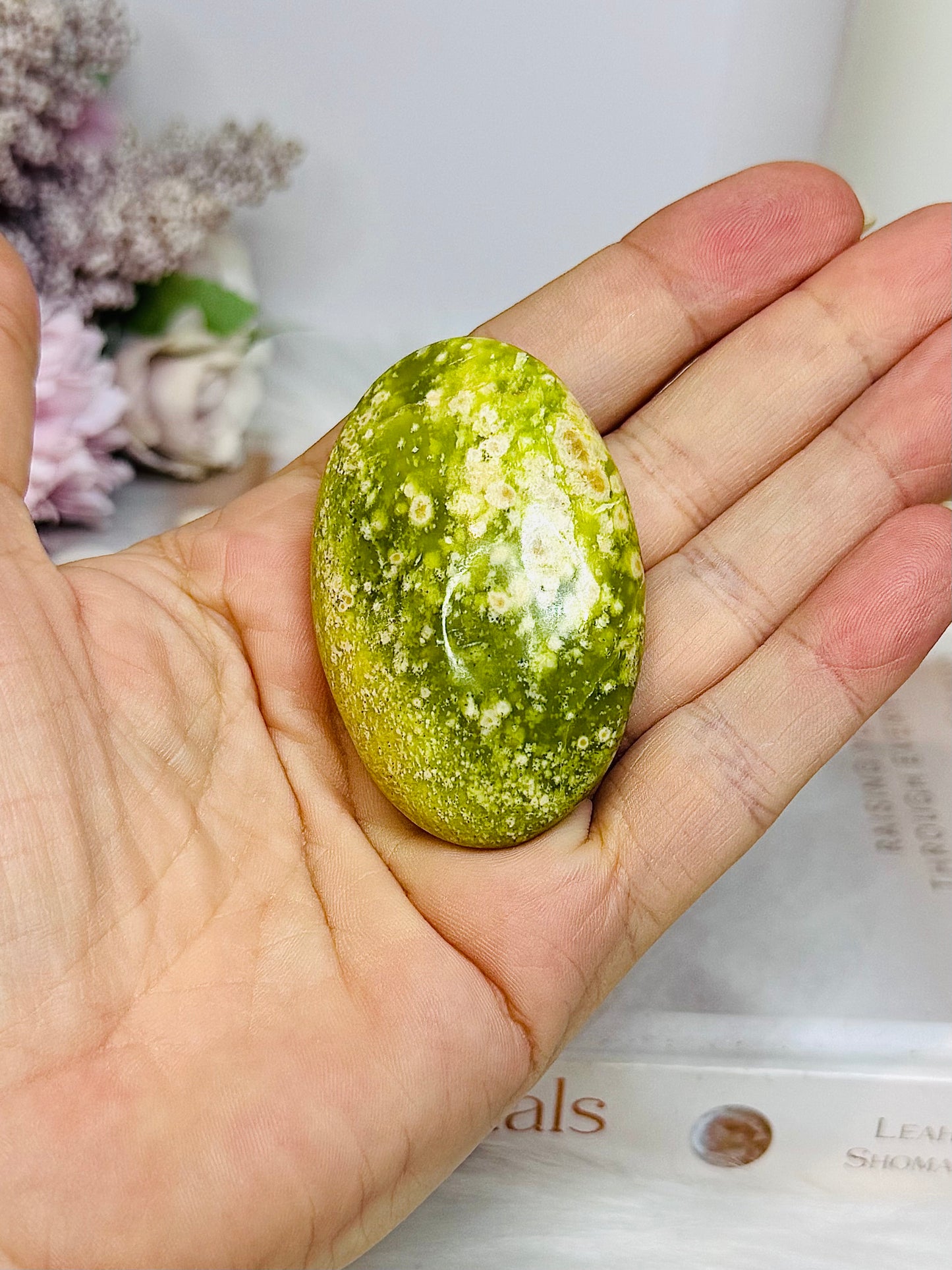 Green Opal Palm Stone
