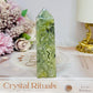 Prehnite Druzy Tower 10cm