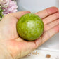 Green Jade Sphere On Stand 236g