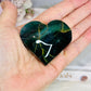 Green Jasper Carved Heart