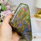 Large Labradorite Freeform with Pink & Purple Flash 847g 13.5cm