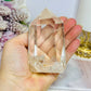 High Grade Clear Quartz Chunky Tower with Rainbows 10cm 324g