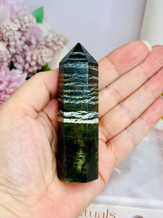 Chunky Zebra Jasper Tower 9.5cm