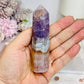 Crazy Lace Amethyst Tower 10cm