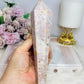 Pink Agate Large Druzy Wand 18cm