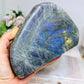 Large Natural Polished Labradorite Freeform 1.29KG 15.5cm (Flash is all purple not blue)