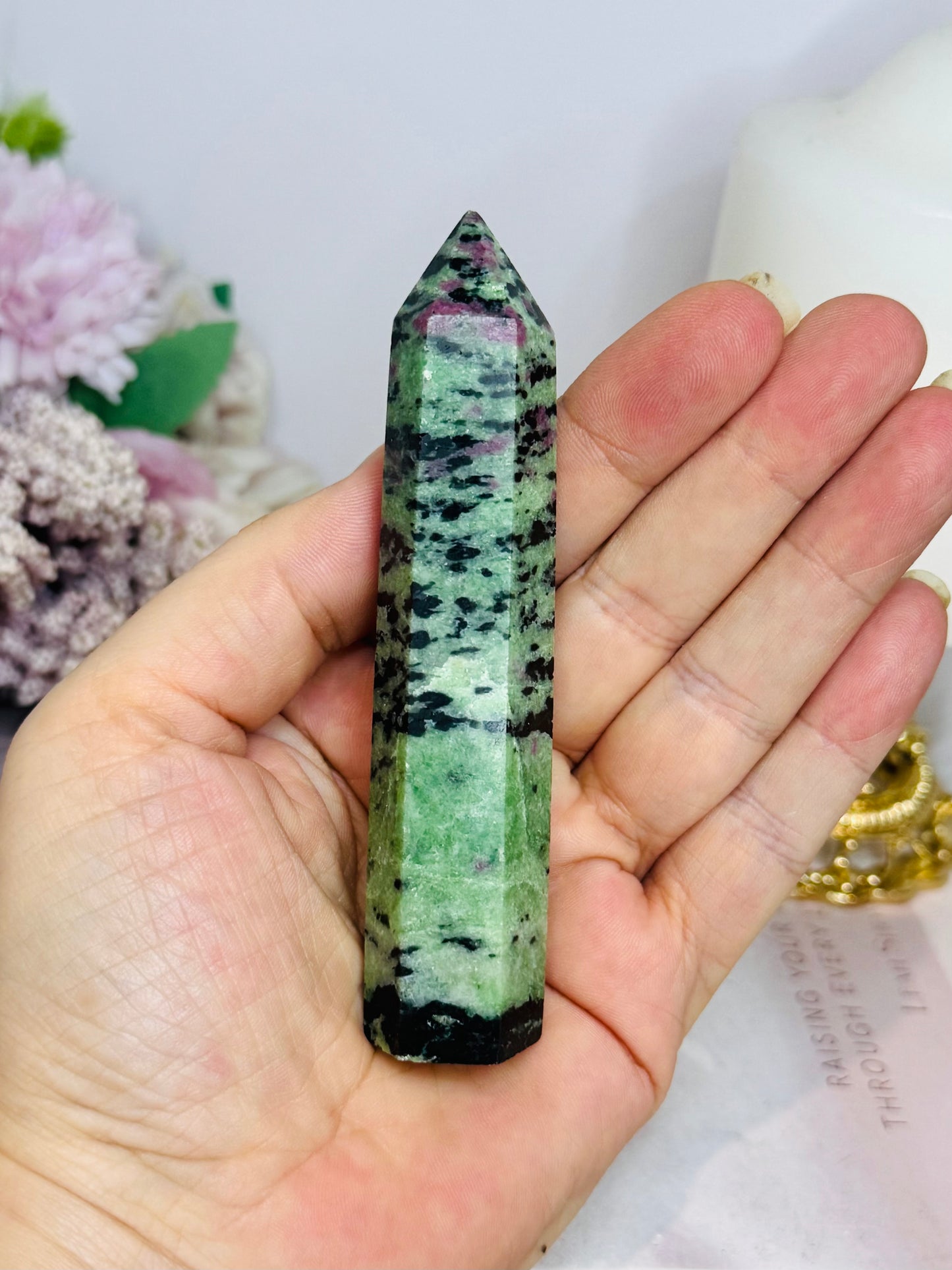 Ruby Zoisite Tower 10.5cm