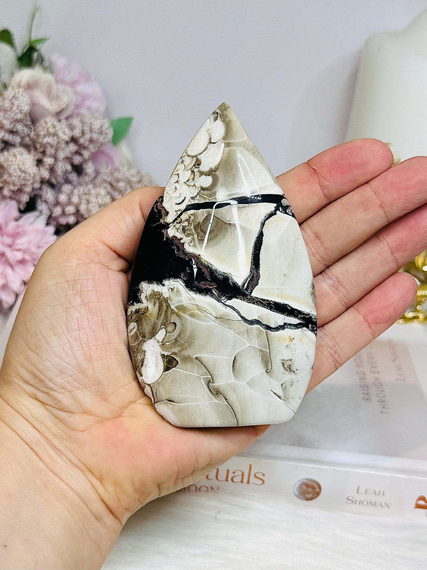 Volcano Agate Flame 10.5cm