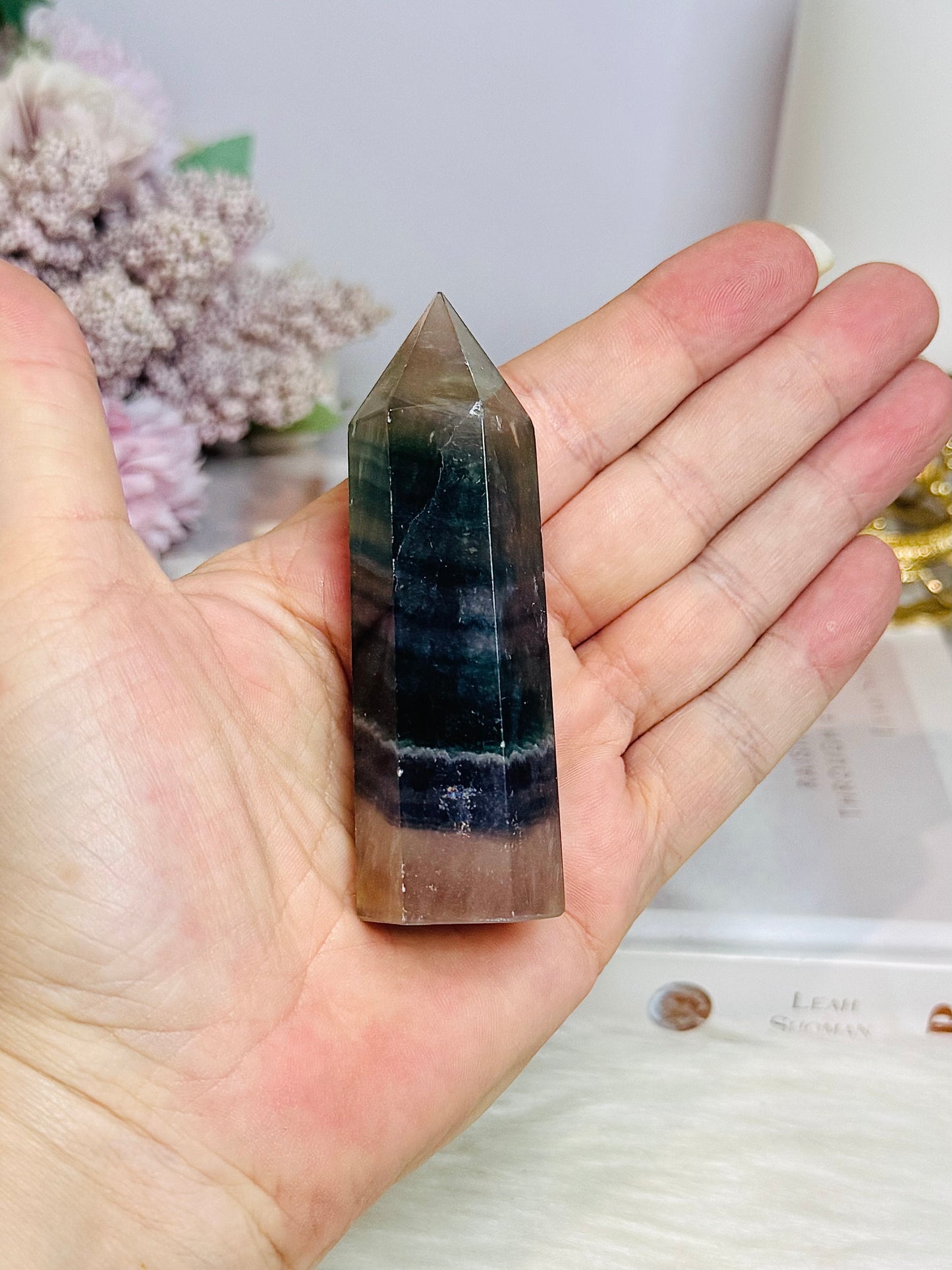 Rainbow Fluorite Tower 8.5cm