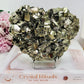 High Grade Incredible Large 1.84KG 15cm Cubed Pyrite Specimen On Stand