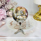 Mexican Lace Agate Sphere on Stand 118g