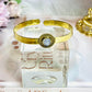 Brass Moonstone Bangle