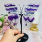 Fluorite Butterfly Wings With Rainbows 19cm