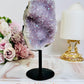 Fabulous Large 16cm Angel Aura Amethyst Cluster on Stand From Brazil