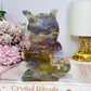 Ocean Jasper Cat Carving 13cm