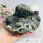 Huge Natural Green Amethyst | Prasiolite Specimen with Calcite Inclusions 16.5cm  2.45KG