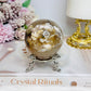 Flower Agate Sphere on Stand 291g
