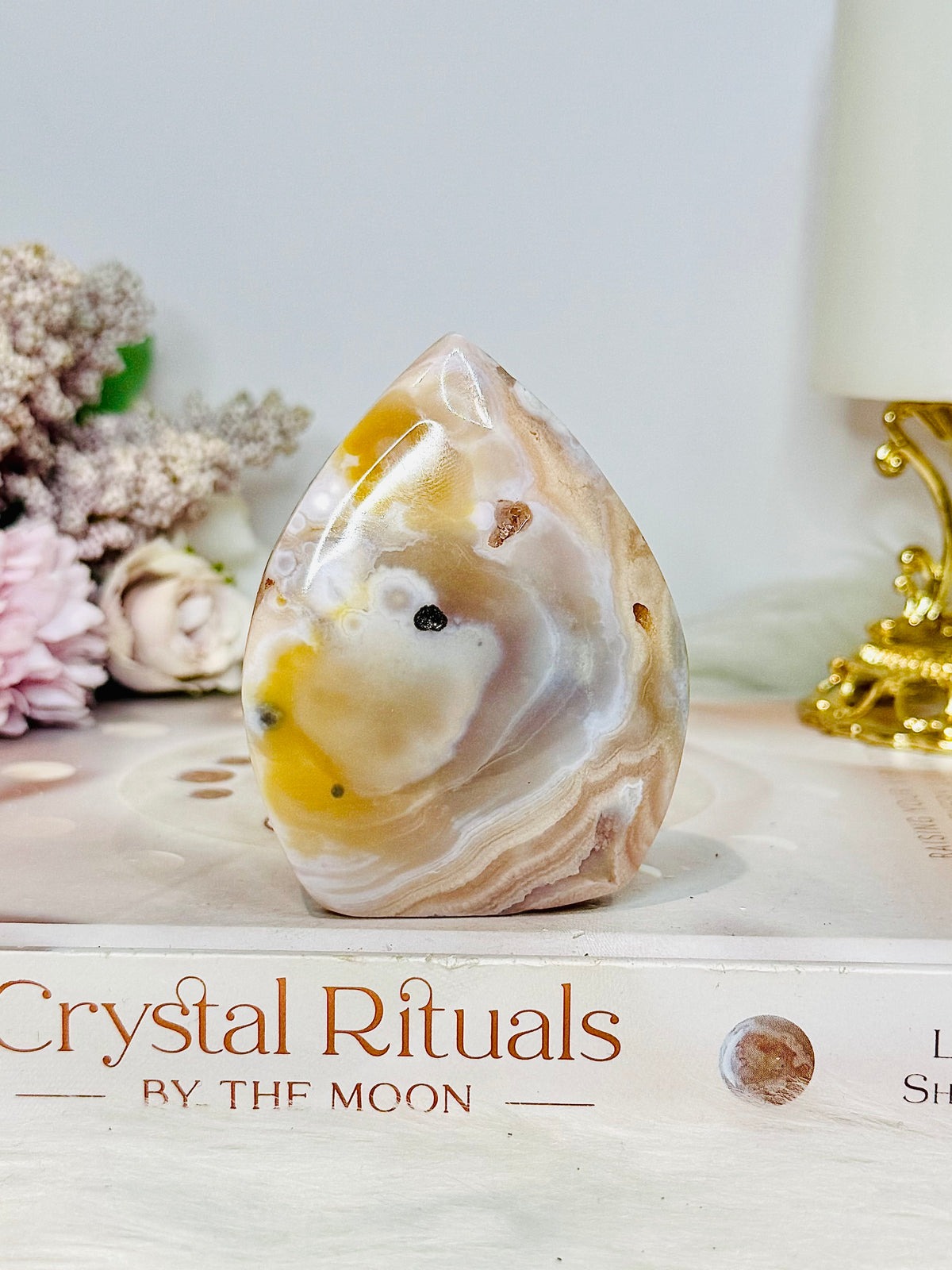 Druzy Agate Flame | Freeform 7.5cm