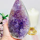 Luxury & Class!! Large Amethyst Carved & Polished Teardrop | Flame 637grams 16cm of Beauty