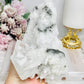 High Grade Clear Quartz Natural Cluster with Pyrite Inclusions 14.5cm 446g