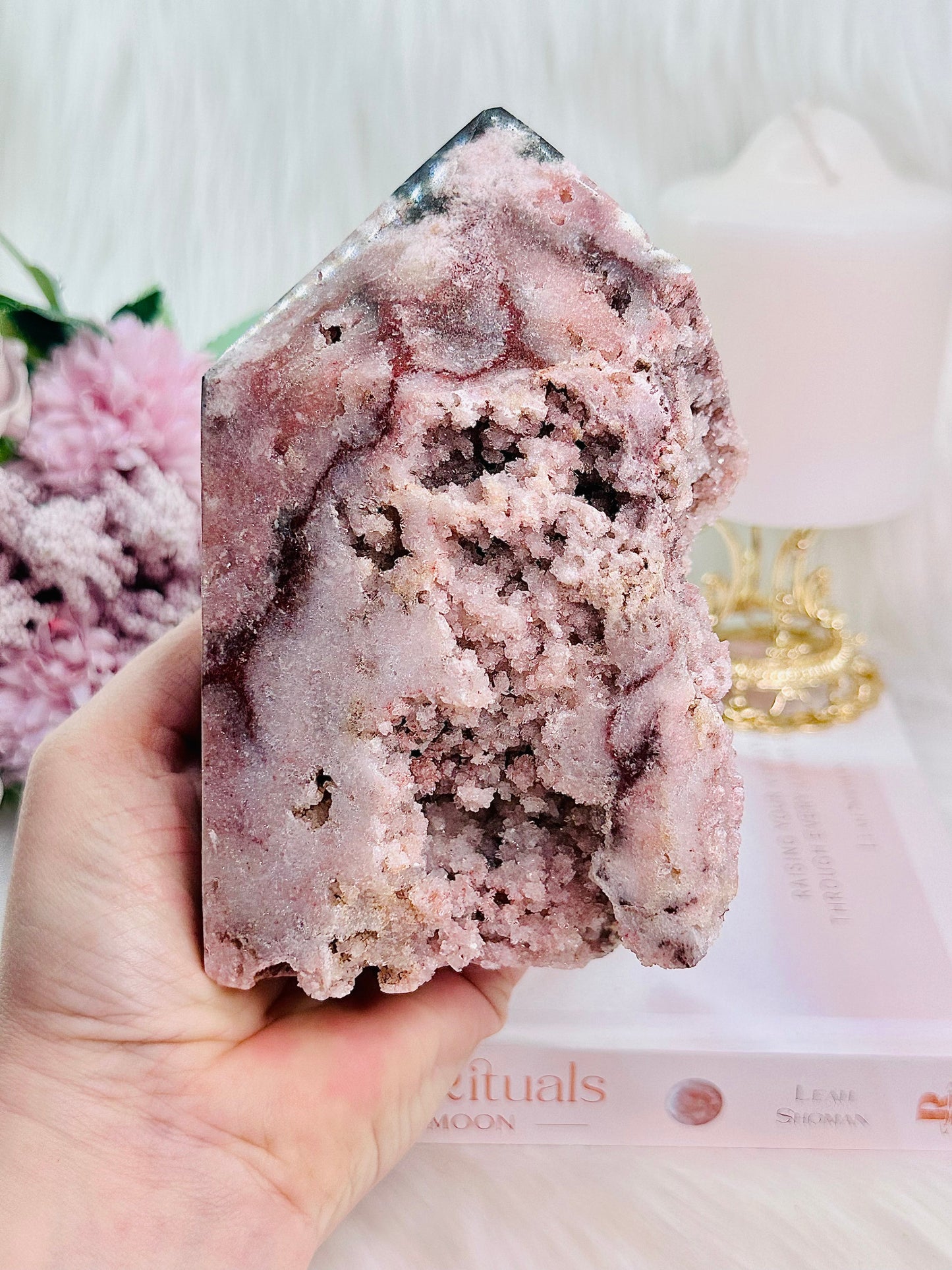 The Ultimate Beauty!!! Divine Large 1.16KG Druzy Pink Amethyst Freeform From Uruguay