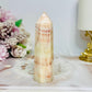 Pink Banded Calcite | Pork Stone Tower 9.5cm