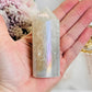 Gorgeous 9.5cm Quartz Angel Aura Cylinder | Tower (reduced as chip on tip)