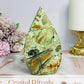 Variscite Carved Flame 12cm