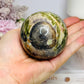 Large Money Agate Sphere on Stand 372g