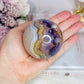 Amethyst X Agate High Grade Sphere on Stand 355grams