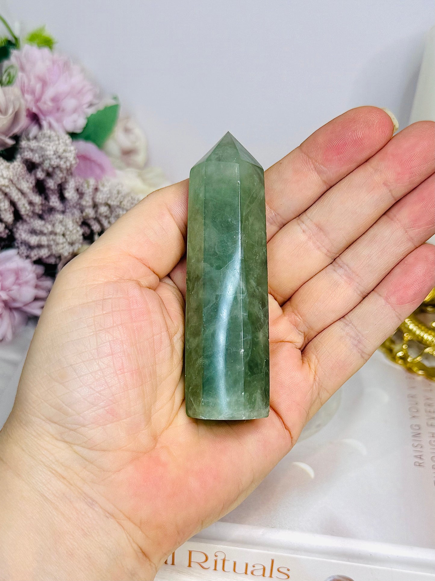 Green Fluorite Tower 9cm
