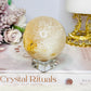 Druzy Agate Sphere on Stand 320g