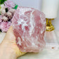 High Grade Large Raw Rough Rose Quartz Specimen 1.14KG