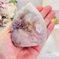 Druzy Pink Amethyst Carved Flame | Freeform 319g