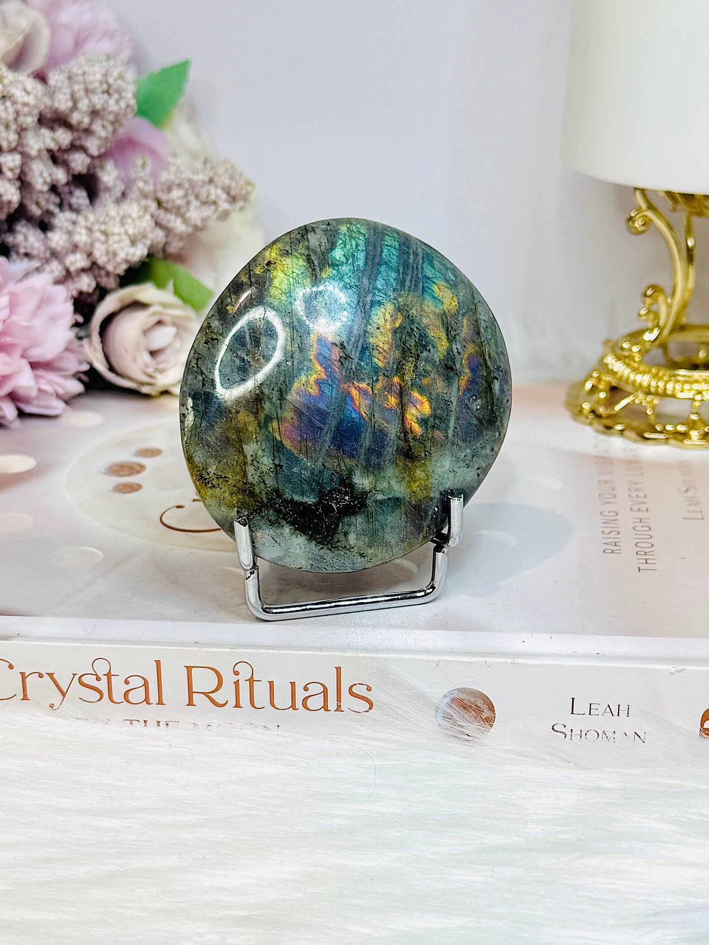 Labradorite Freeform Full of Flash on Stand 7cm