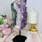 Large 1.4KG 22cm High Grade Chunky Amethyst Cluster On Stand