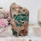Large Natural Pink Amethyst Freeform with Moss Agate Inclusions 775g
