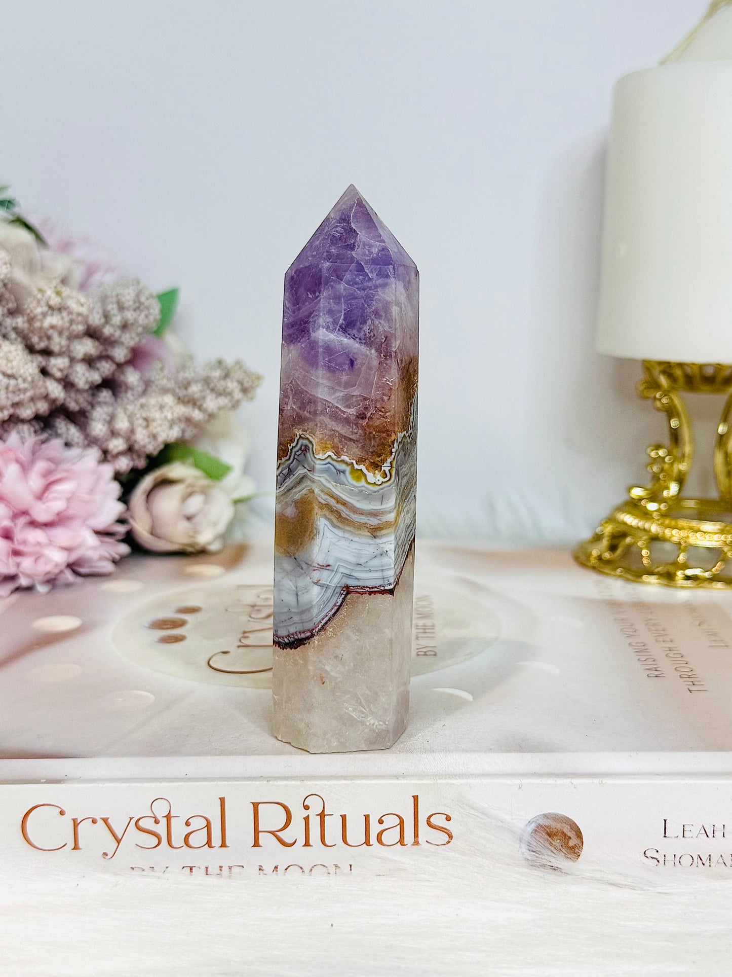 Crazy Lace Amethyst Tower 10.5cm