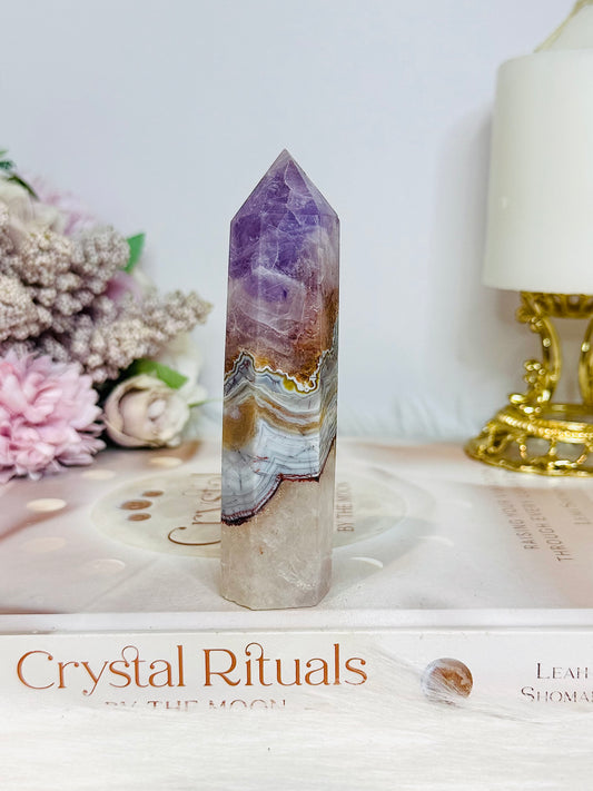 Crazy Lace Amethyst Tower 10.5cm