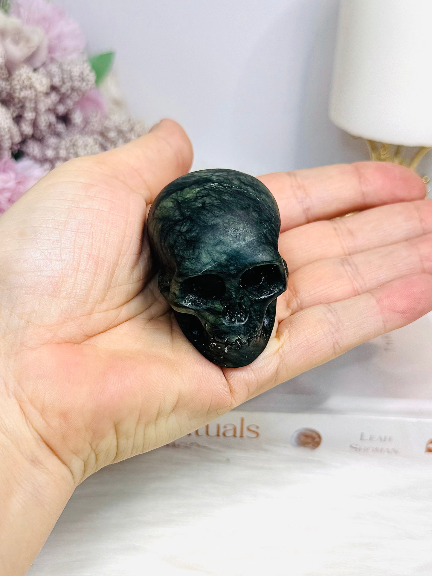 Green Jade Skull 5.5cm